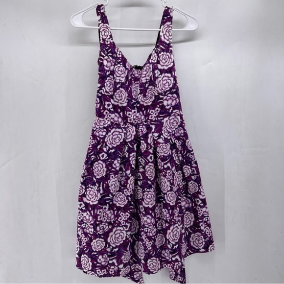Corey p. Floral design size 6 purple dress b20 - Picture 1 of 4